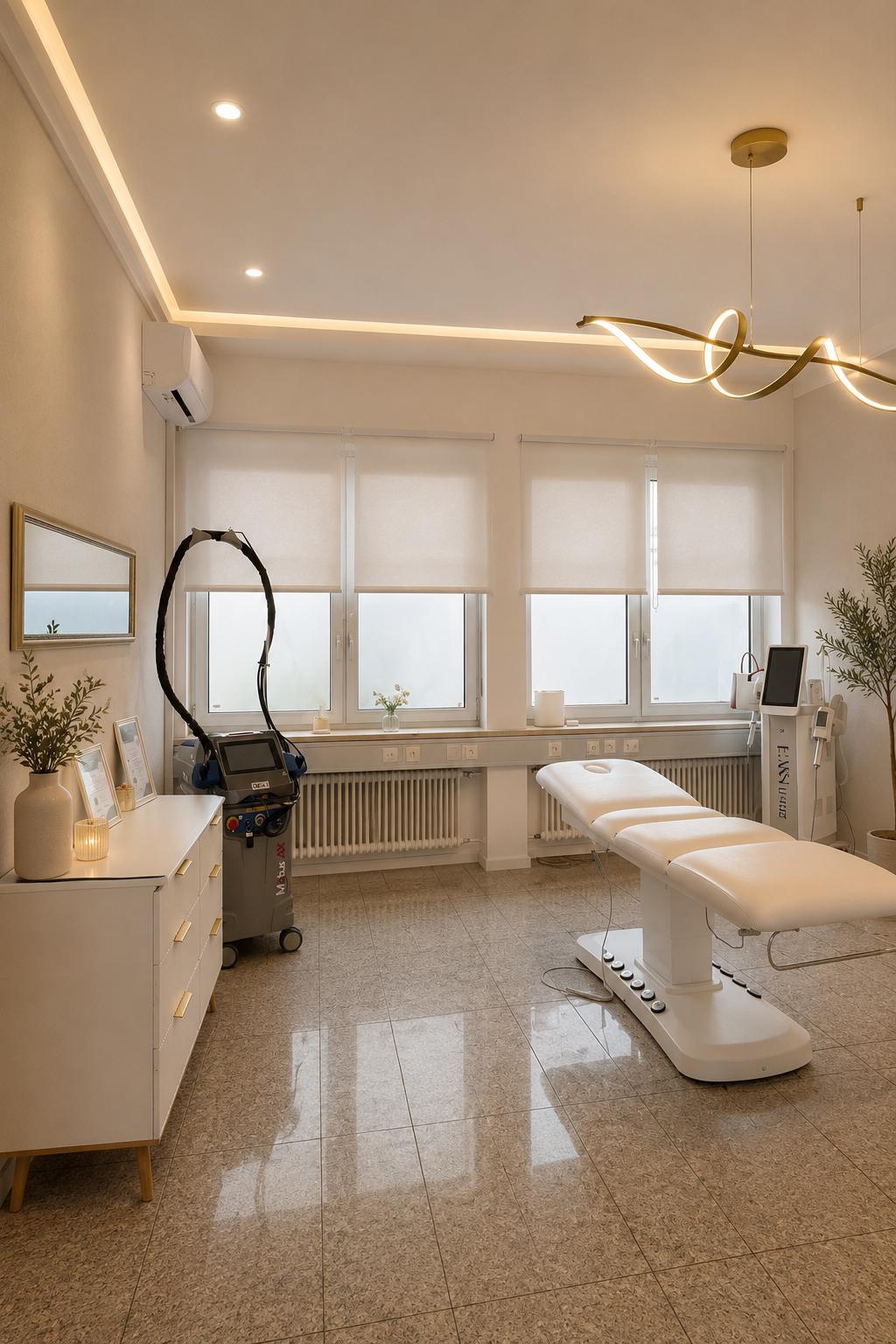 Behandlungszimmer mit Laser-Gerät
